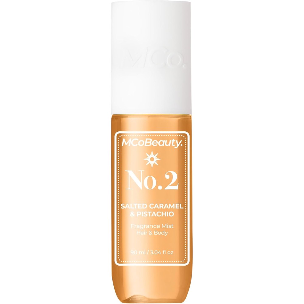 MCoBeauty Fragrance Mist No.2 90ml bottle with pistachio and vanilla notes