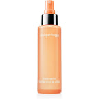 Clinique Happy Body Spritz front view showing the four point two fluid ounce clear bottle with orange branding