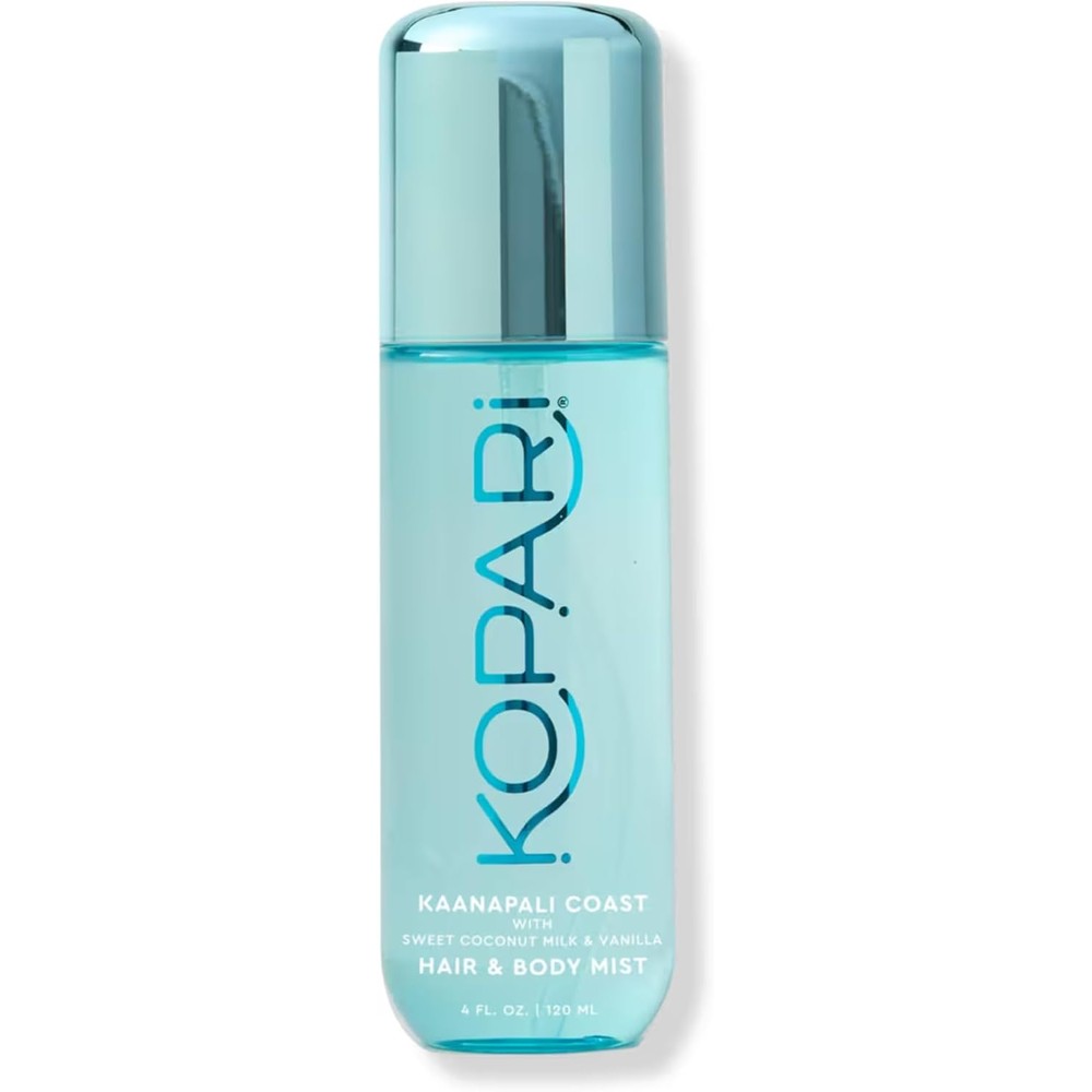 Kopari Hair and Body Mist Kaanapali Coast front view bottle showing product labeling