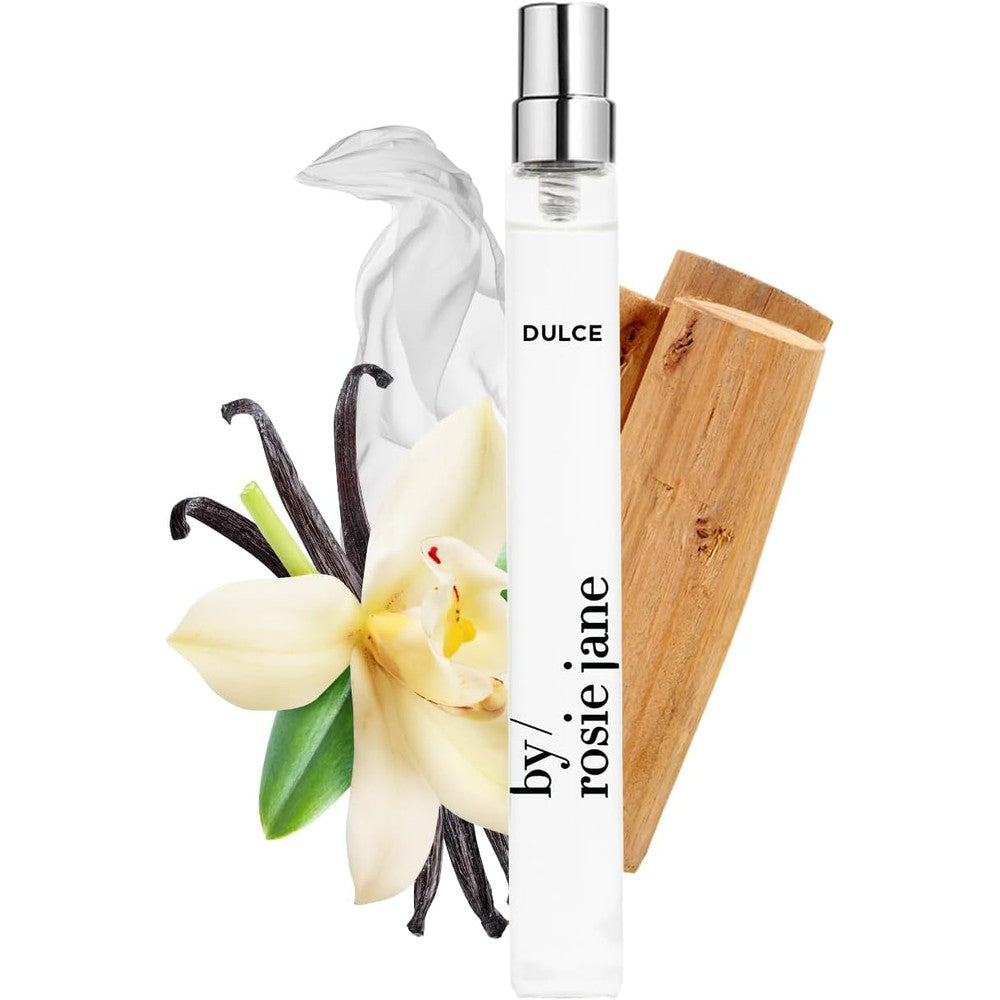 By Rosie Jane Dulce travel perfume spray 10ml front view