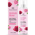 Botanic Hearth British Rose Hair Perfume and Body Mist spray bottle