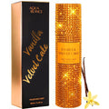 Aqua Blance Vanilla Velvet Cake Fragrance Mist front view showing the diamond embellished bottle and matching packaging box.