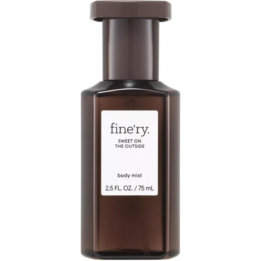 Fine'ry Vanilla Gourmand Sweet on the Outside front view dark brown glass bottle