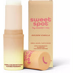 Sweetums SweetSpot Flavored Solid Perfume Stick front view showcasing the brown sugar vanilla travel packaging.
