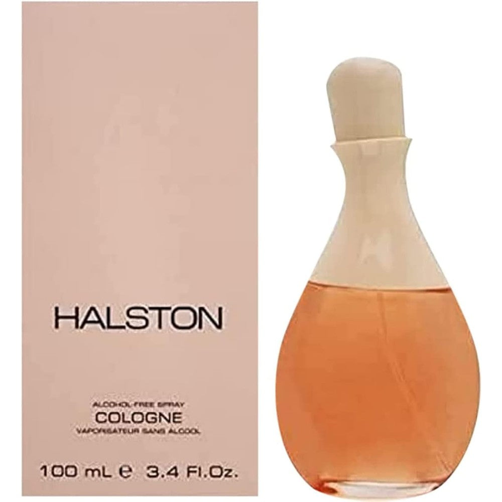 Halston Classic women's cologne alcohol free spray front view of the 3.4 fluid ounce bottle.