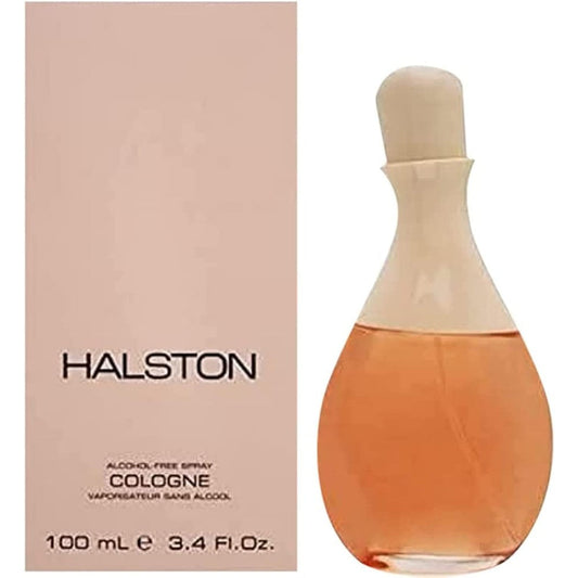 Halston Classic women's cologne alcohol free spray front view of the 3.4 fluid ounce bottle.