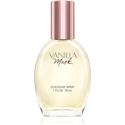 Coty Wild Musk Vanilla Musk For Women Cologne Spray front view showing the elegant one fluid ounce glass bottle