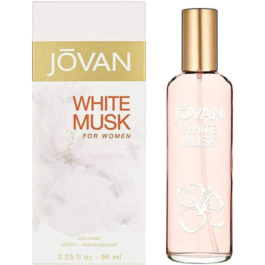 Jovan White Musk Eau de Cologne Spray for women front view bottle