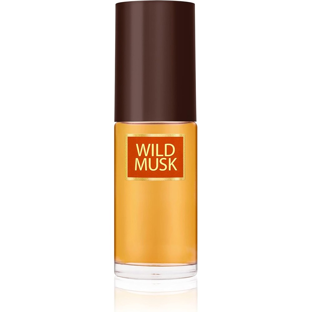 Coty Wild Musk Cologne Concentrate Spray front view of the authentic 1 Fluid Ounce bottle.