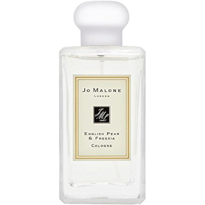 Jo Malone London English Pear and Freesia Cologne Spray 3.4 Ounce bottle front view showing clean glass silhouette