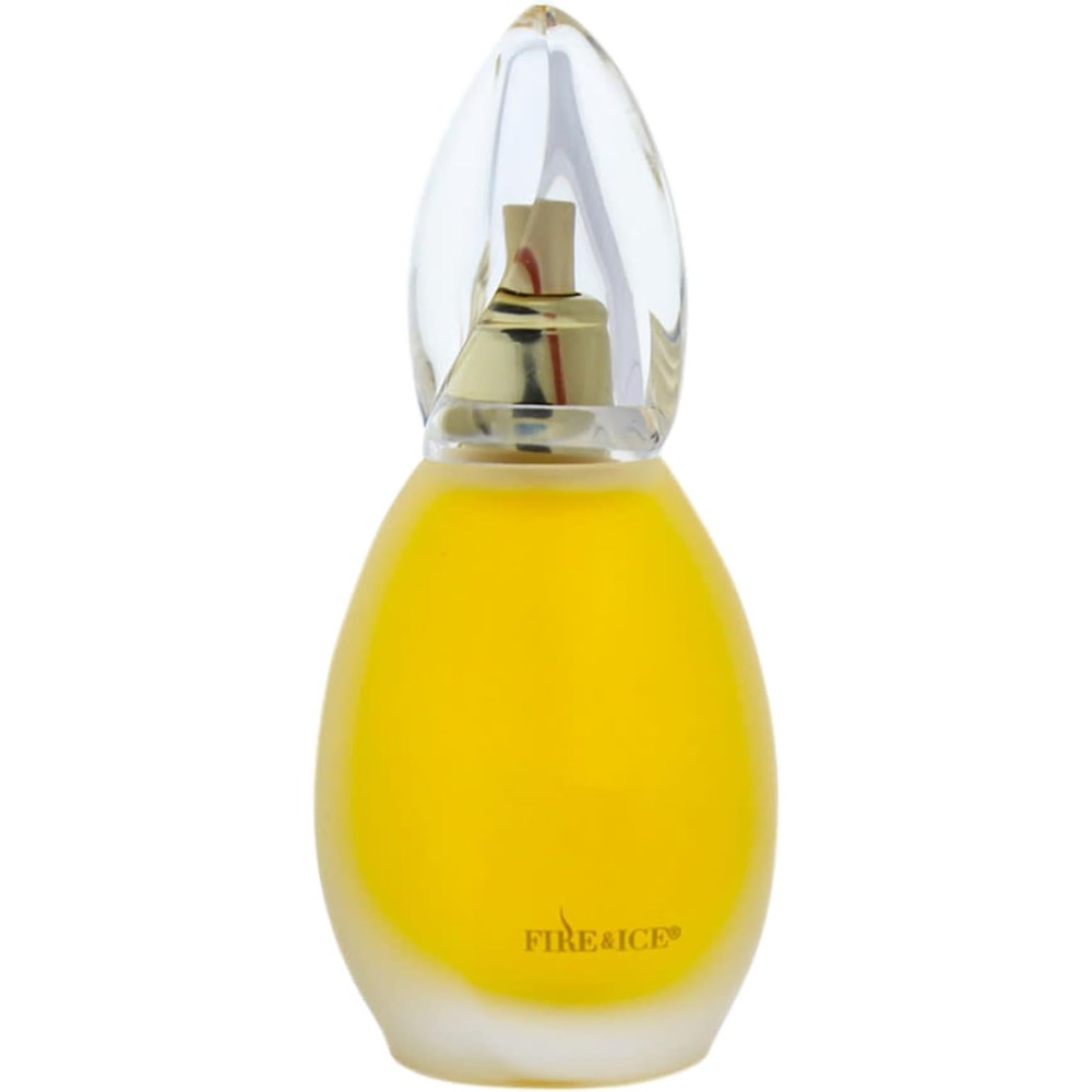 Revlon Fire and Ice Cologne Spray for Women front view showing the signature frosted teardrop bottle design
