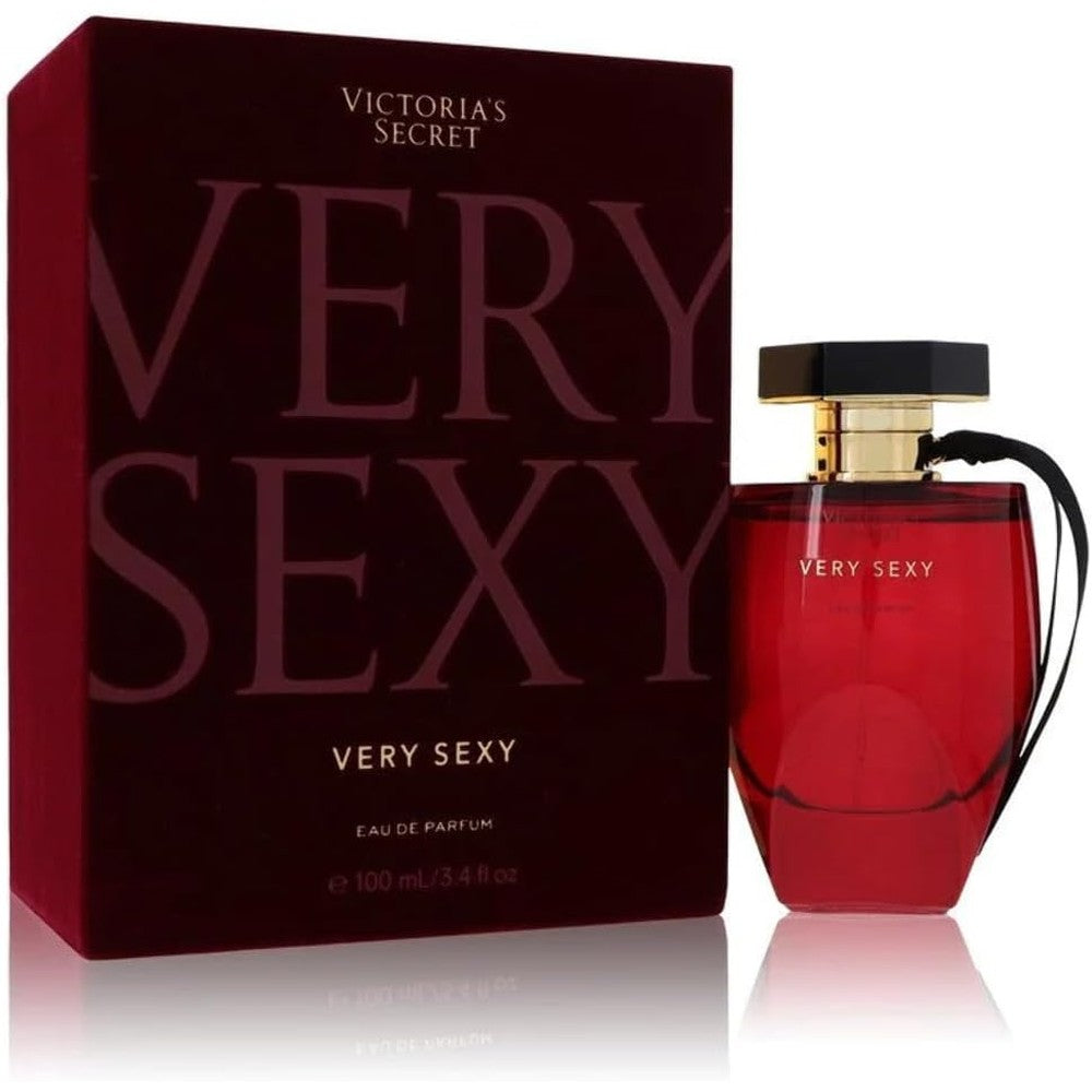 Victoria's Secret Very Sexy Eau De Parfum Spray 3.4 Ounce front view bottle and retail box