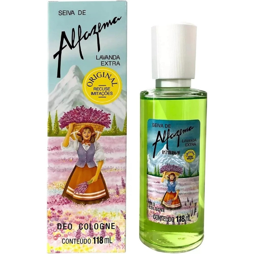 Phebo Seiva de Alfazema Lavender Sap Eau De Cologne women front view authentic fragrance bottle