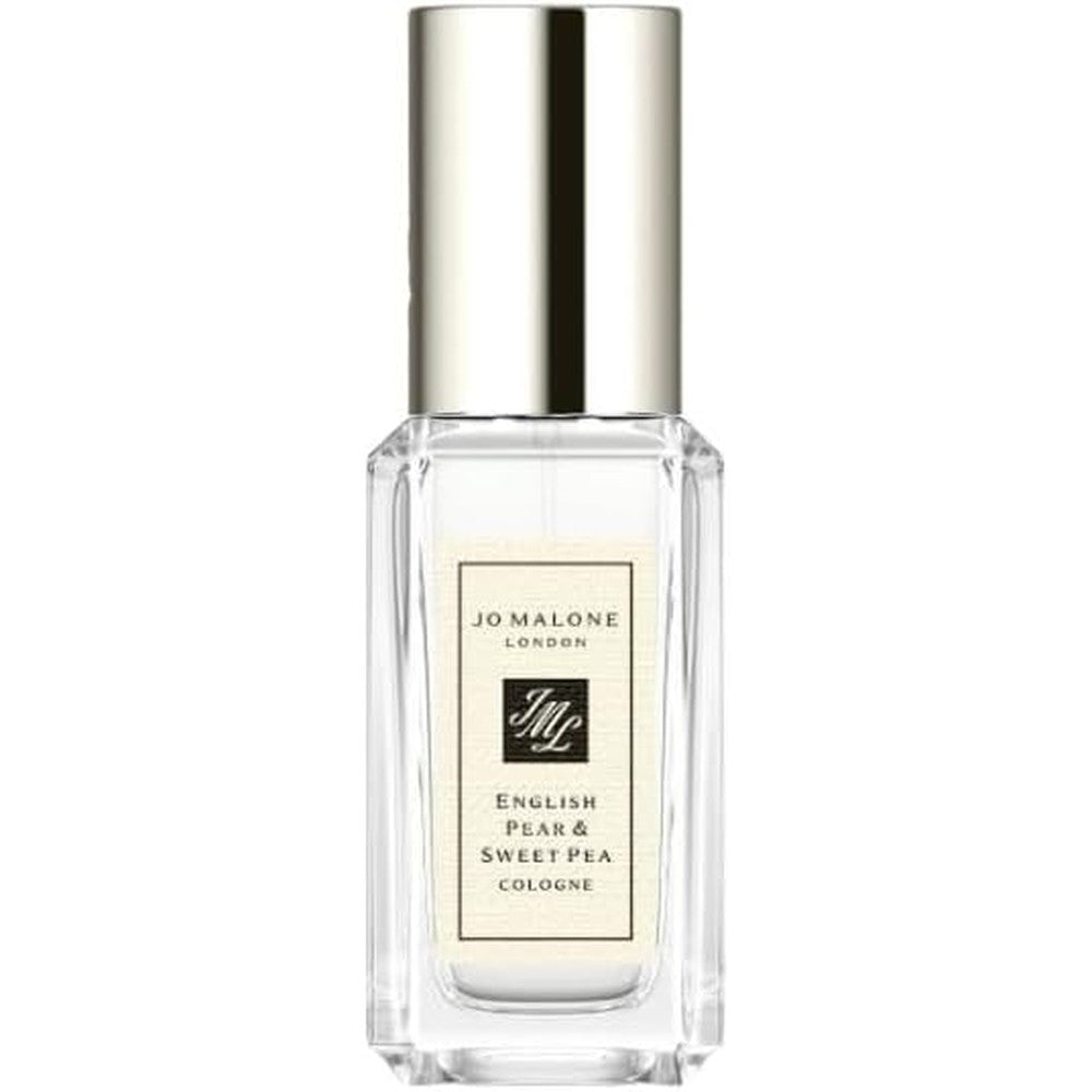 Jo Malone London English Pear and Sweet Pea Cologne 9 Milliliter transparent glass bottle front view