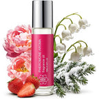 Halonly Pheromone Infused Roll On Perfume Oil for Women front view showcasing the compact travel bottle design.