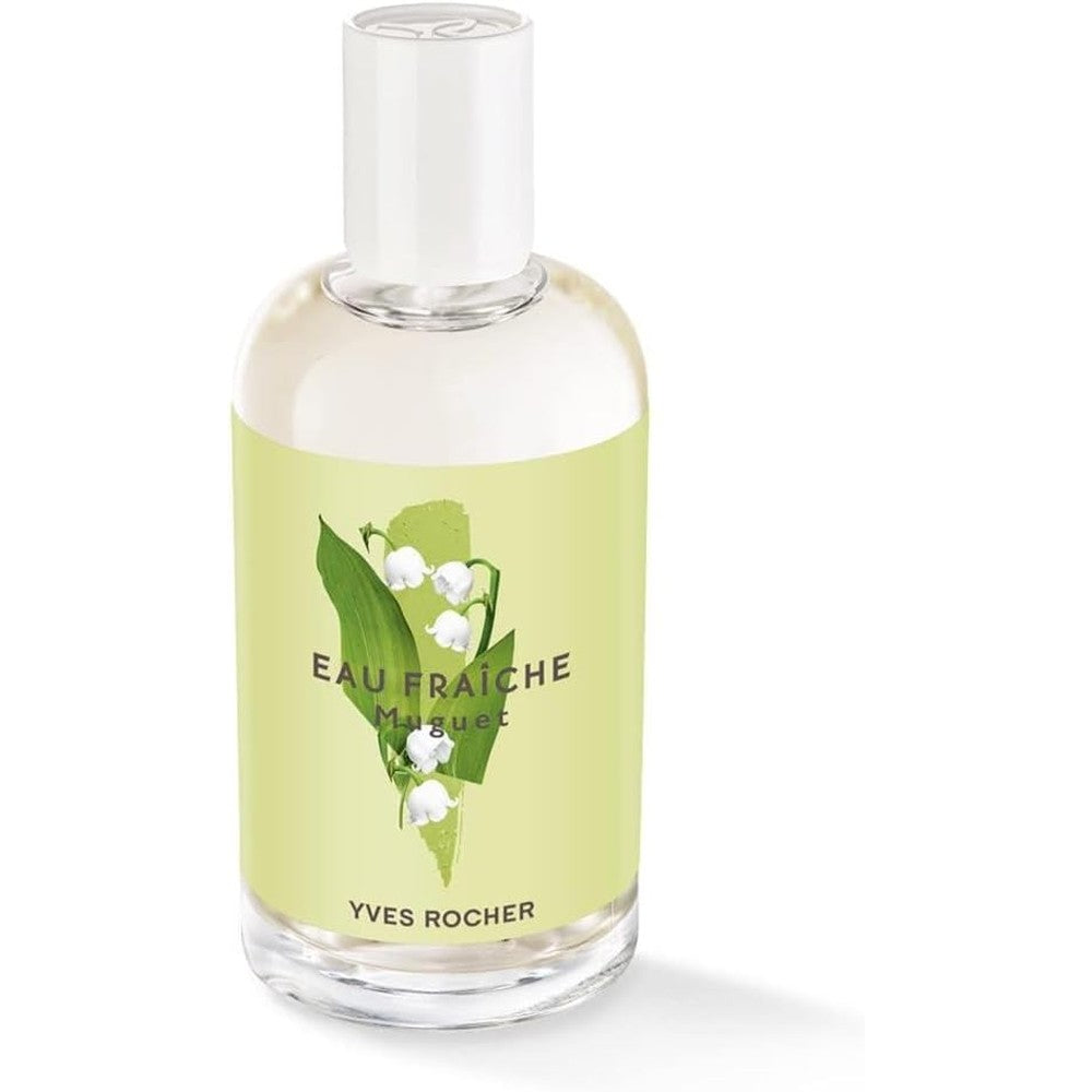 Yves Rocher Lily of the Valley Eau de Toilette 100 milliliter front view botanical women perfume bottle