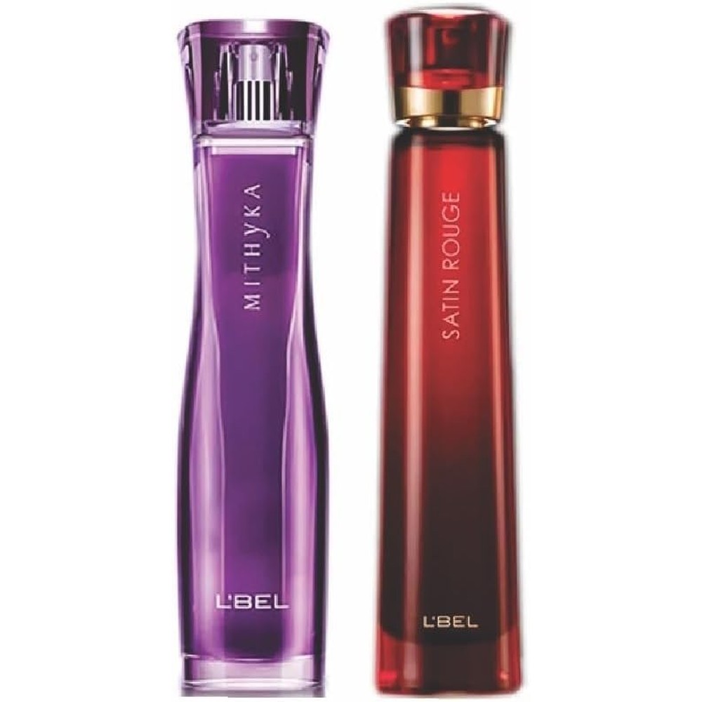 L'Bel Satin Rouge Eau de Parfum 50ml premium women's fragrance bottle front view