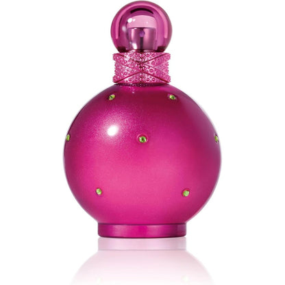 Britney Spears Fantasy Eau de Parfum front view of pink crystal sphere bottle