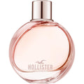 Hollister Wave for Her Eau De Parfum 3.4 Ounce front view bottle showing the pink sunset inspired gradient design.
