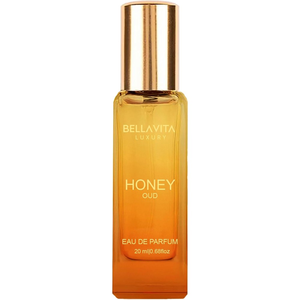 Bella Vita Luxury Honey Oud Eau De Parfum 20ml pocket size bottle front view