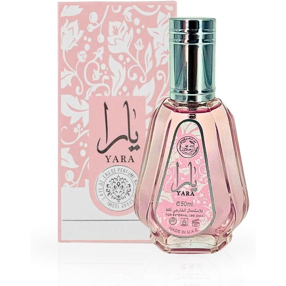 Ard Al Zaafaran Yara for Women Eau de Parfum front view of the luxury pink bottle