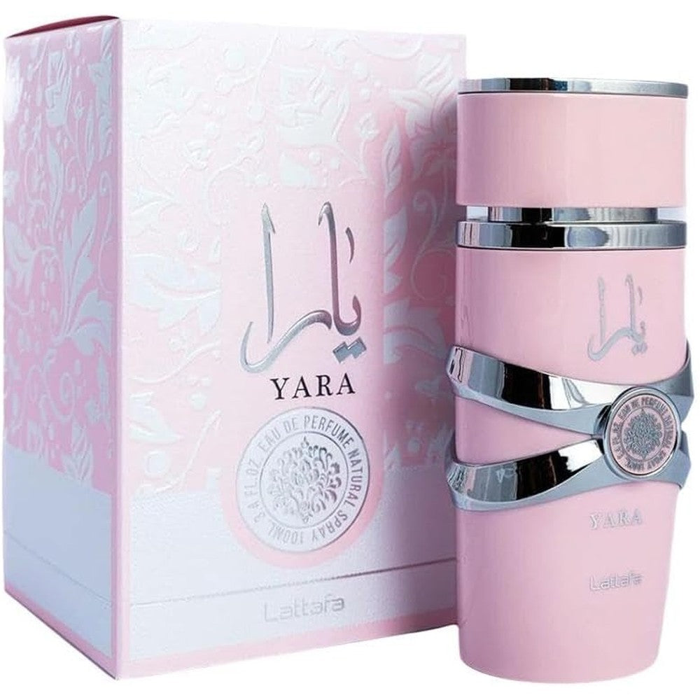 Lattafa Yara Pink Eau De Parfum premium women perfume front view packaging