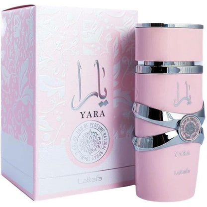 Lattafa Yara Pink Eau De Parfum premium women perfume front view packaging