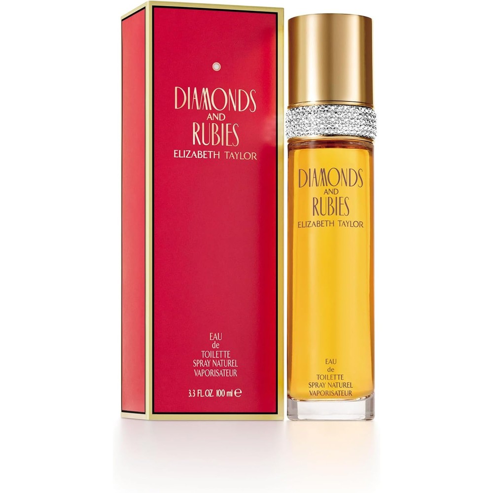 Elizabeth Taylor Diamonds And Rubies Eau De Toilette Spray For Women 3.3 Fluid Ounce Authentic USA Imported Perfume - Image 1
