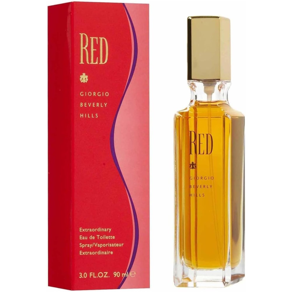 Giorgio Beverly Hills Red Eau De Toilette Perfume For Women, Sensual Floral Fragrance Spray, 3 Fluid Ounce - Image 1