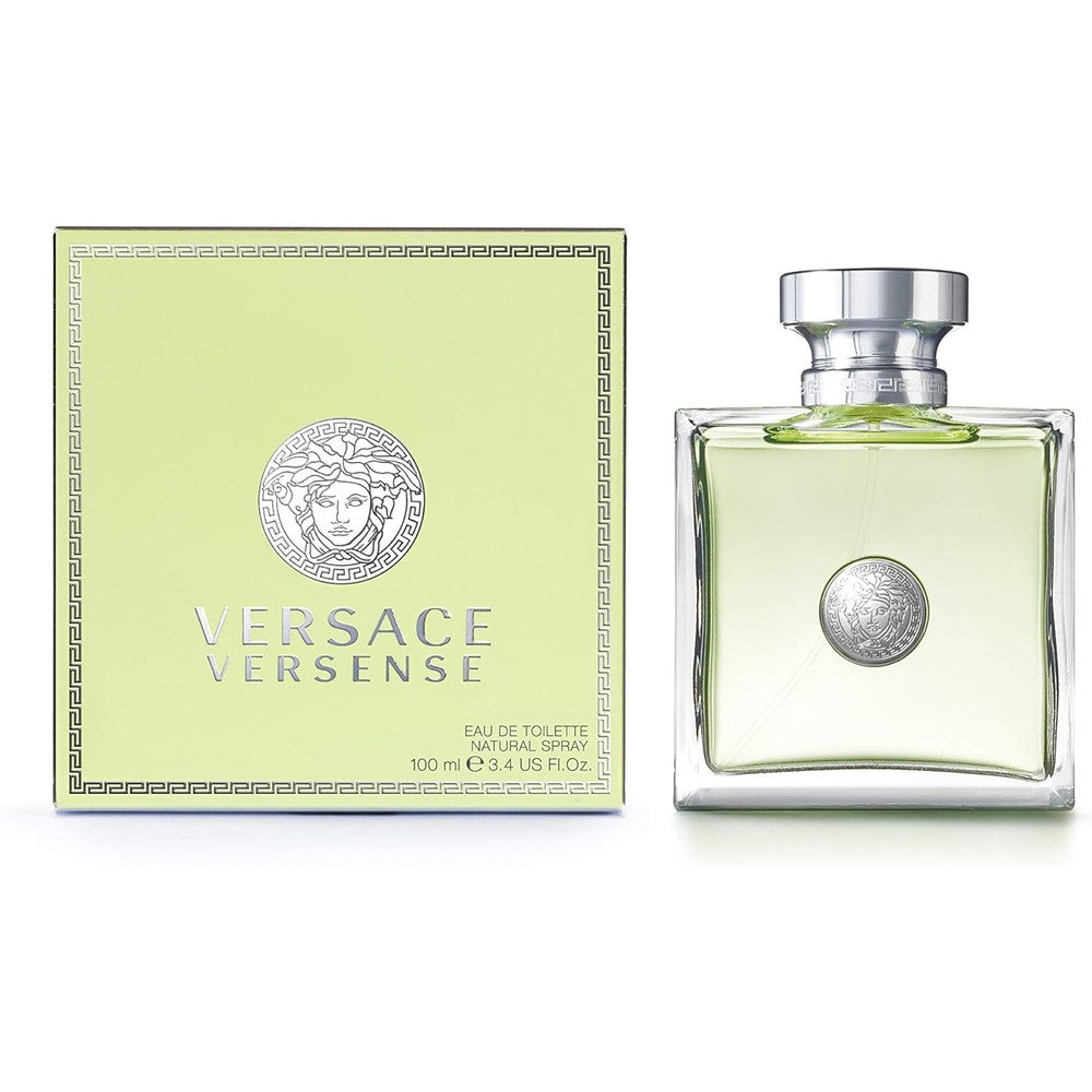 Versace Versense Eau de Toilette spray bottle and box front view