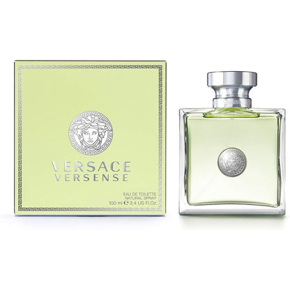 Versace Versense Eau de Toilette spray bottle and box front view