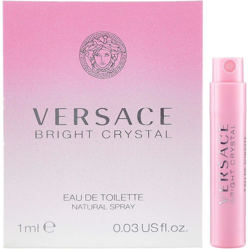 Versace Bright Crystal Eau De Toilette mini vial on card