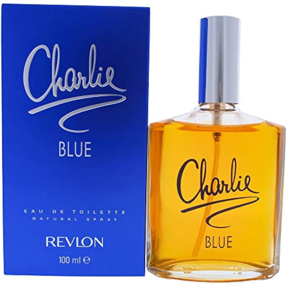 Revlon Charlie Blue Eau De Toilette 100 milliliter spray bottle front view