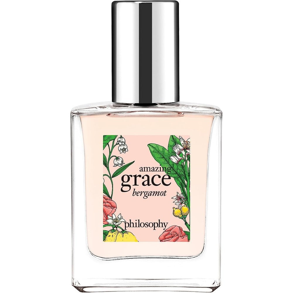Philosophy Amazing Grace Bergamot Eau De Toilette front view of authentic 0.5 fluid ounce bottle