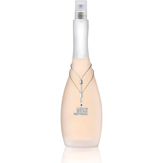 Jennifer Lopez Glow Eau De Toilette 5 Ounce front view frosted bottle with charm