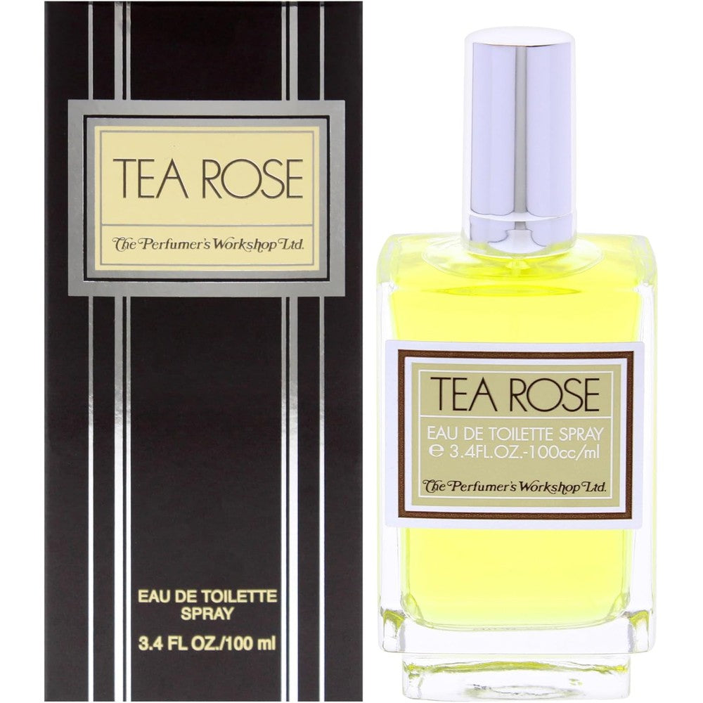Perfumers Workshop Tea Rose Eau De Toilette 3.4 Ounce front view bottle