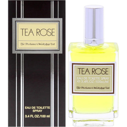 Perfumers Workshop Tea Rose Eau De Toilette 3.4 Ounce front view bottle