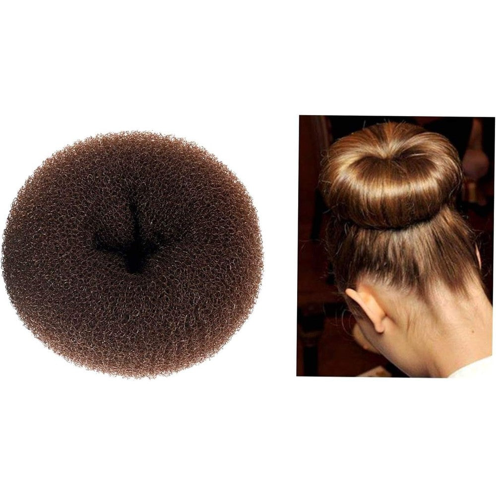 Clothobeauty extra large hair bun donut maker front view high density mesh shaper