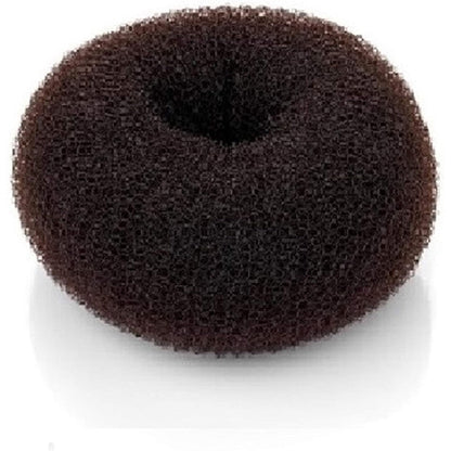 Beaute Galleria hair donut bun maker front view showcasing brown mesh ring style design