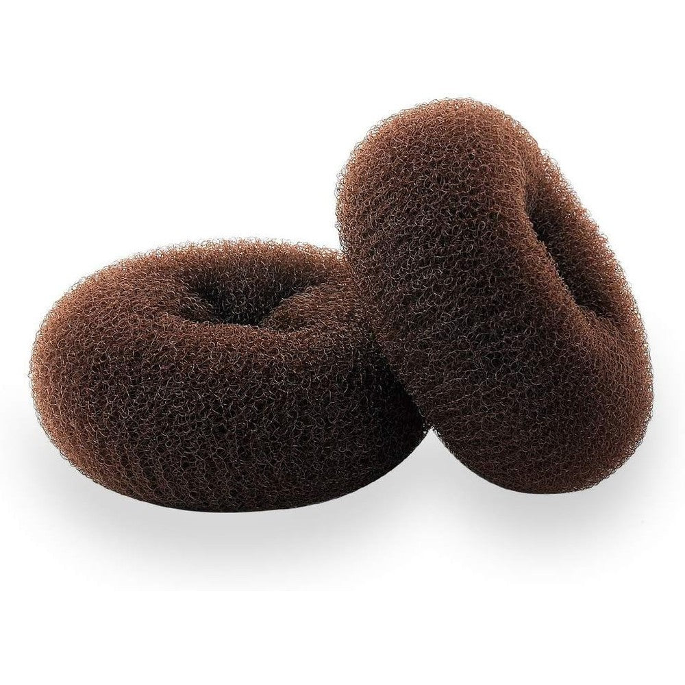 TwistyTieLB hair donut bun maker pack of two front view for elegant updos