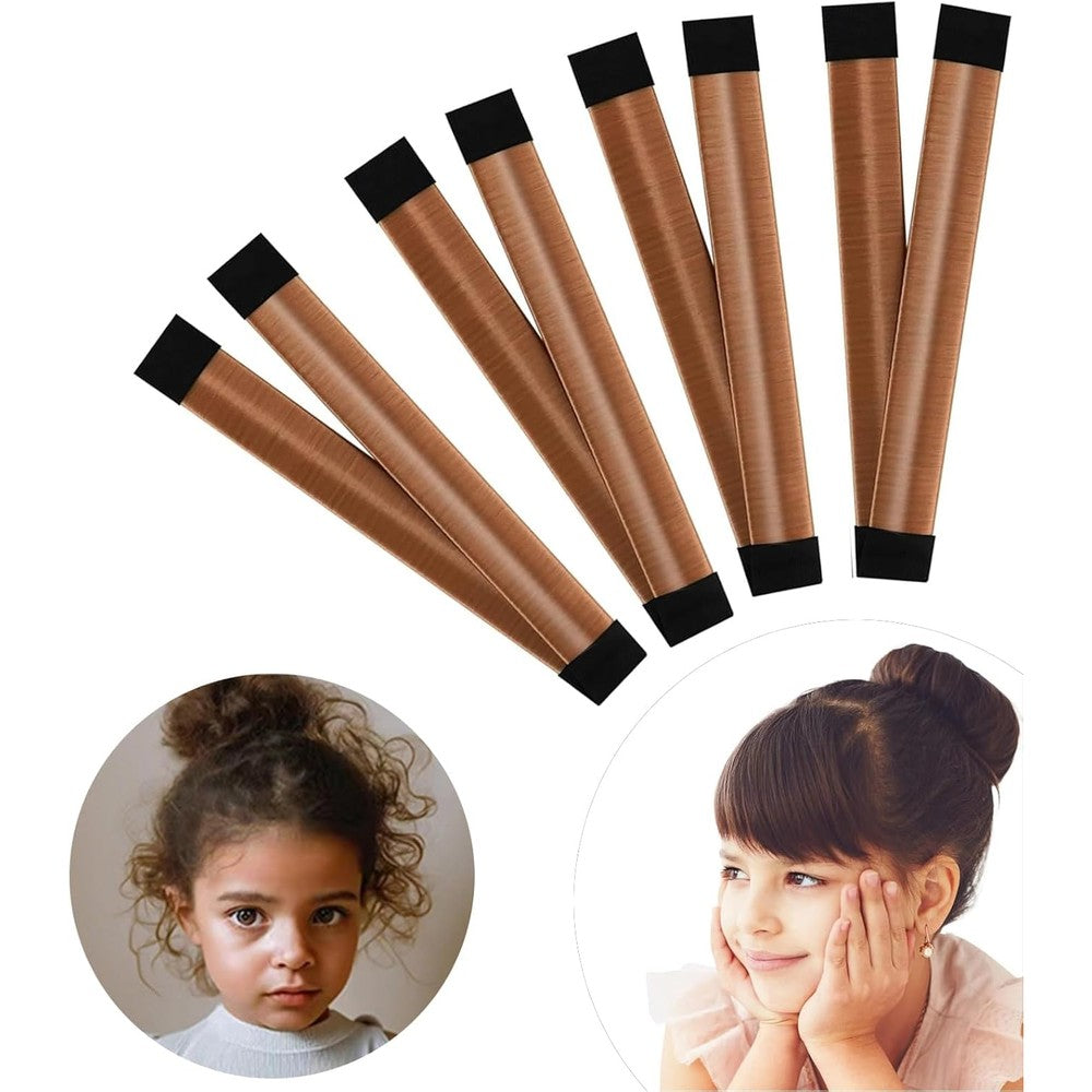 YANVIPERISK women's bun maker tool dark brown front view hair accessory