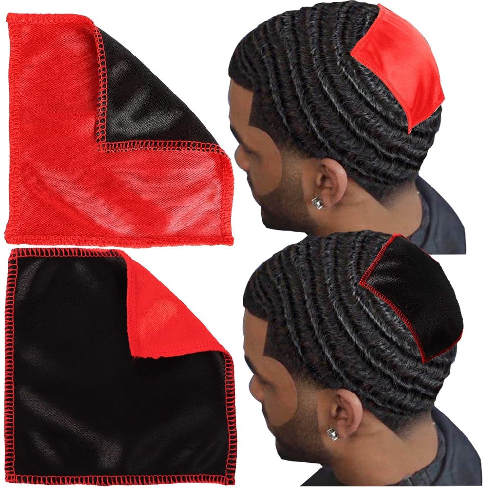 Himoswis Double Layer Crown Patch For Waves front view showing black and red compression pads