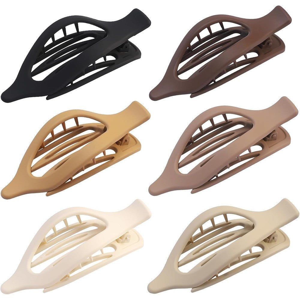 Ericotry Flat Hair Clip 6 pieces set front view