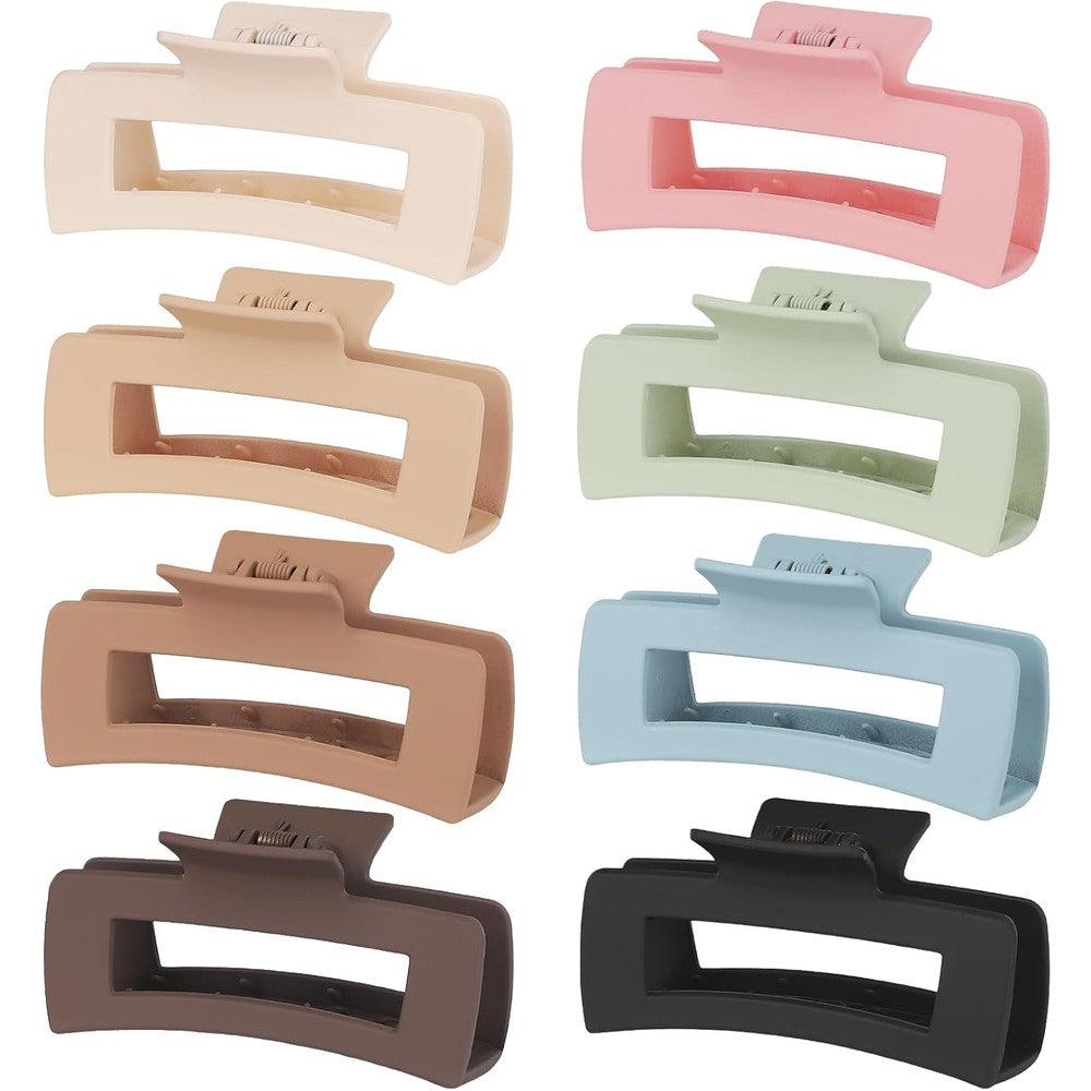 Generic 8 Pcs 4.1 Inch Large Hair Claw Clips front view