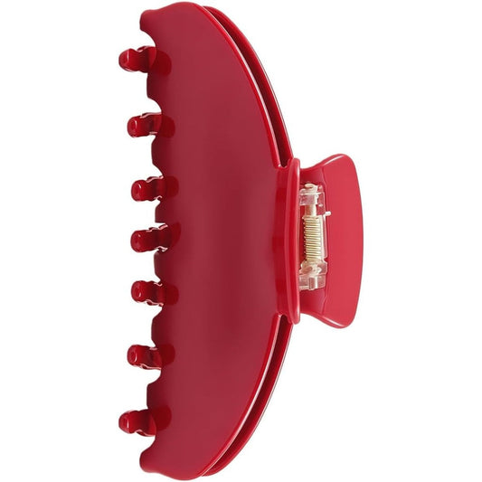OideGuiing durable acetate hair clip in cherry red front view