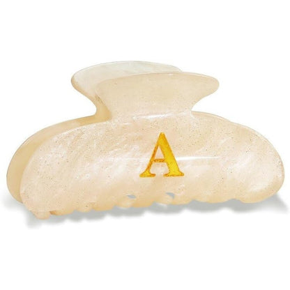 Fohufo Initial Cute Hair Clips For Women And Teens Letter A Fashion Glitter Claw Clip Durable Acrylic Monogram Hair Accessory - Image 1