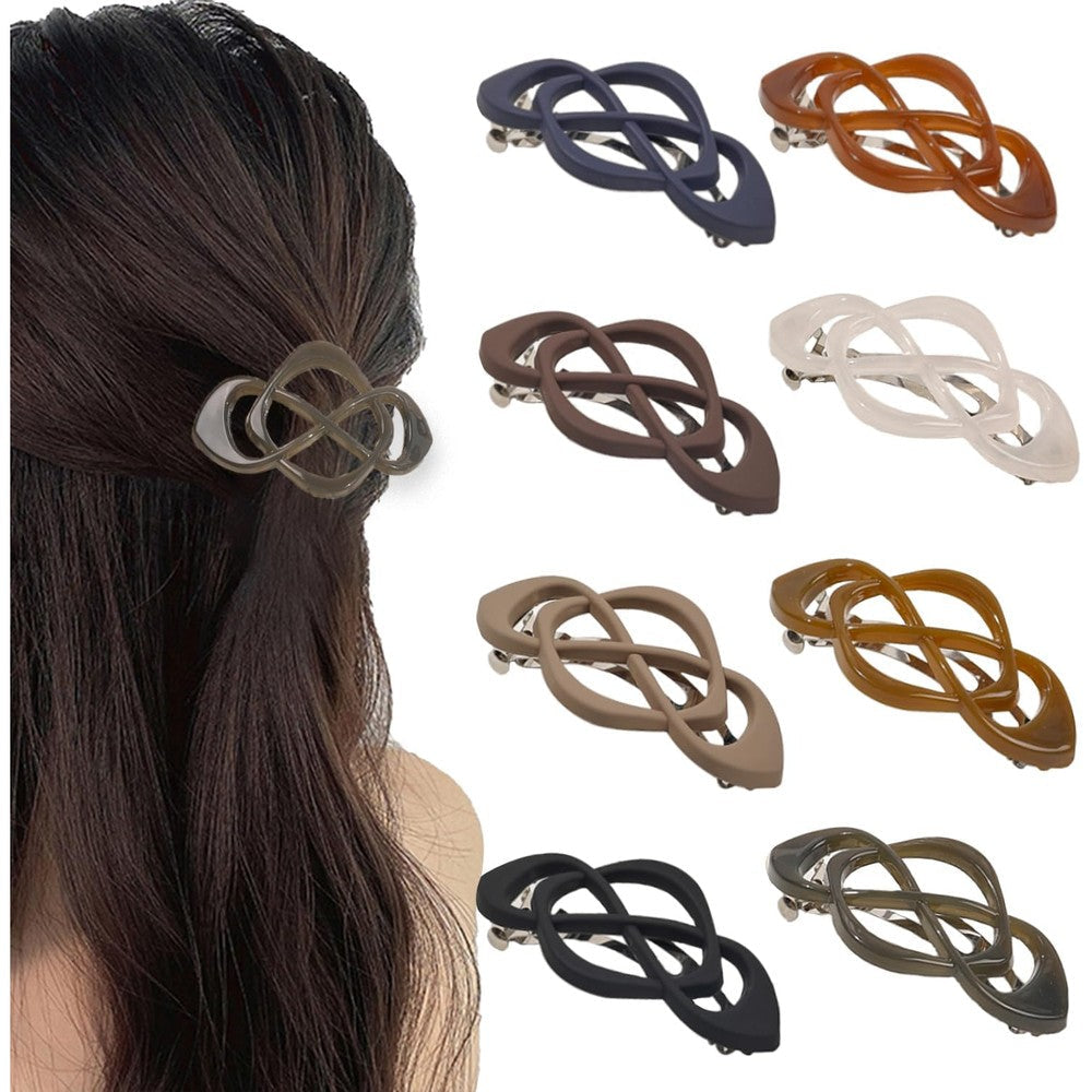 Ivyu vintage French hair barrettes clips front view displaying premium hair accessories set