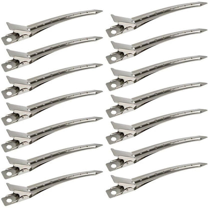 Bantoye duck bill clips professional salon hair styling alligator curl clips front view