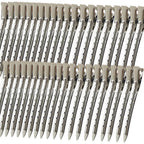 Mythos metal alligator duck billed hair clips front view