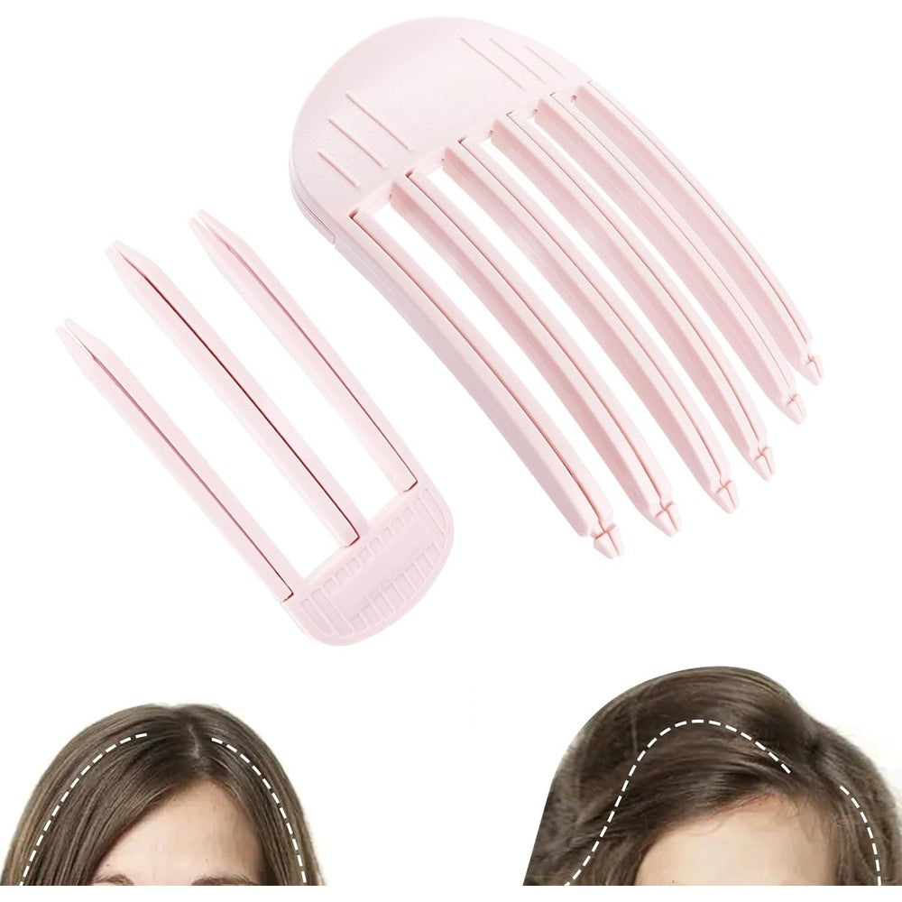 Branbox 2 pieces volumizing hair clips front view pink